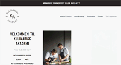 Desktop Screenshot of kulinariskakademi.no